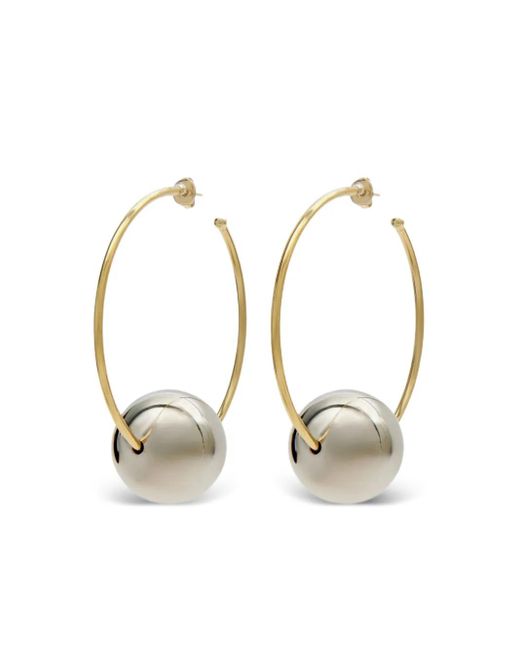 Isabel Marant Metallic Elina Large Hoops Earrings