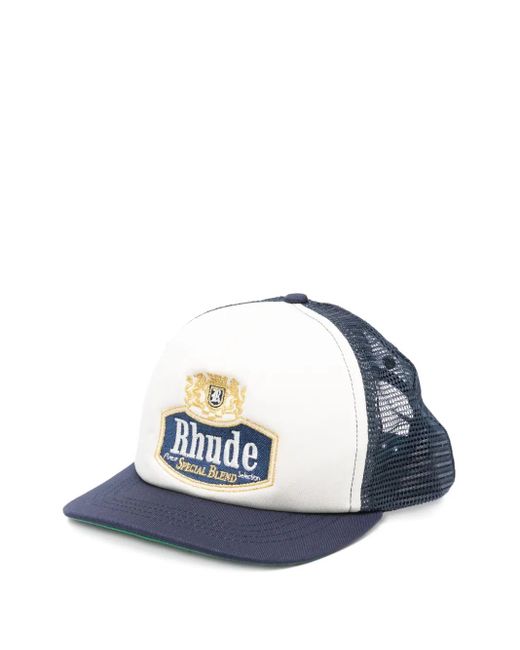 Cappello Con Logo E Retro di Rhude in Blue da Uomo