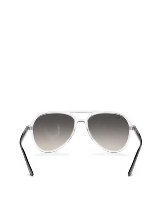 Ray-Ban Metallic Pilot-Frame Sunglasses