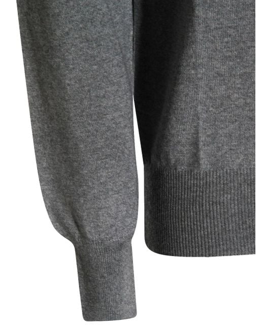 メンズ Altea タートルネック カシミアセーター Gray
