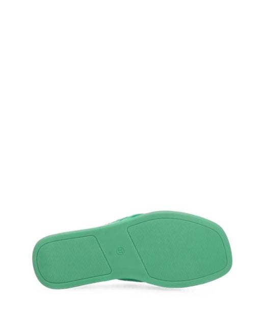 Mexx Green Lexi Chain-Link Platform Slides
