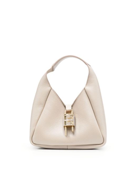 Givenchy Mini G-hobo Tote Bag in Natural | Lyst
