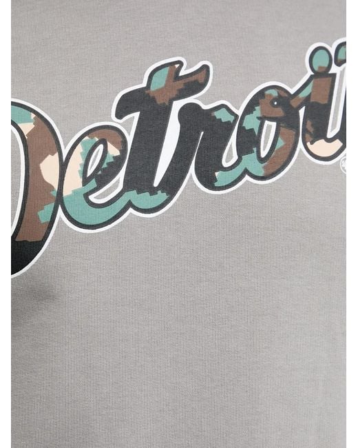 '47 Gray Mlb Detroit Tigers Pouch-Pocket Hoodie for men