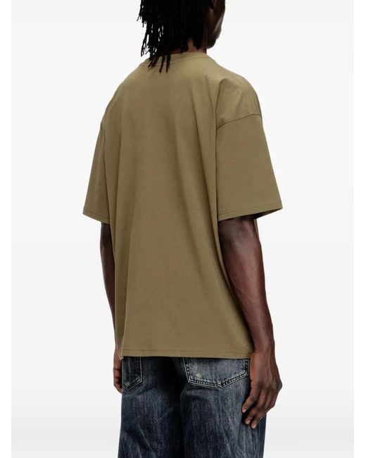 DIESEL Green T-Boxt-Bleach T-Shirt for men