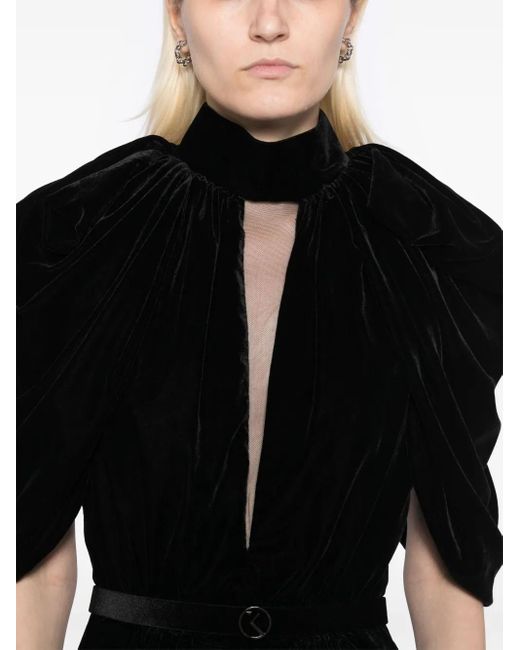Saiid Kobeisy Black Velvet Jumpsuit