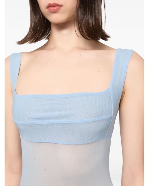 Atu Body Couture Blue Square-Neck Body
