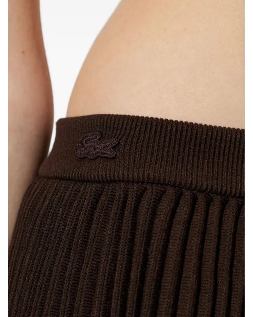 Lacoste Black Pleated Mini Skirt