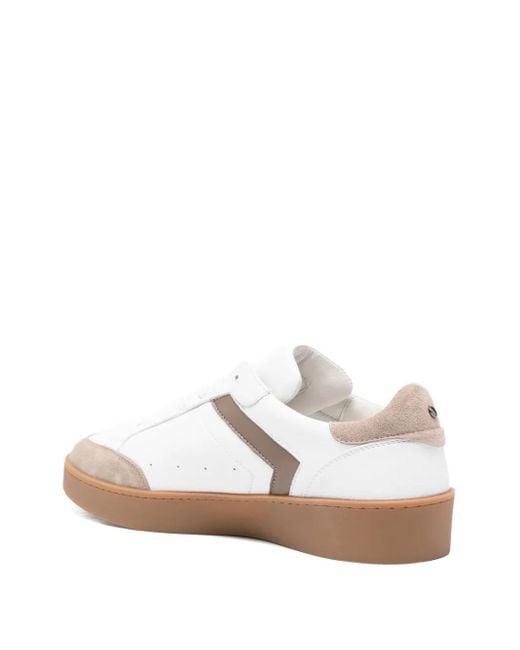 Canali White Suede Sneakers for men