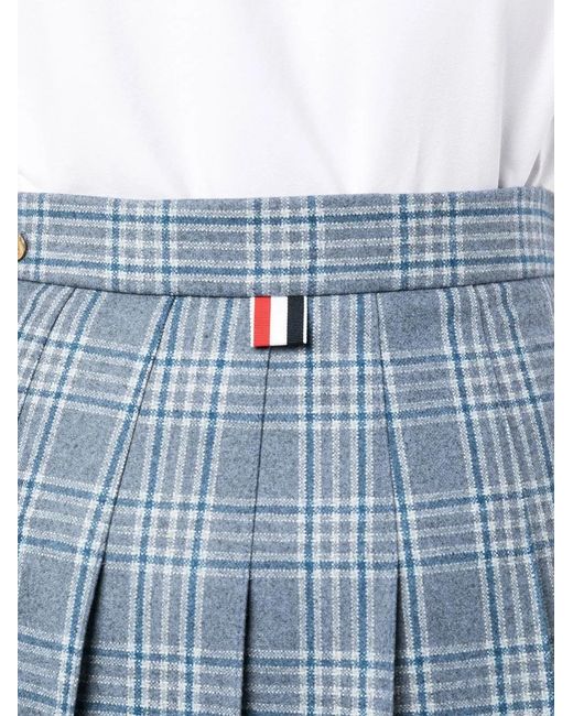 Thom Browne Blue Skirt With Logo
