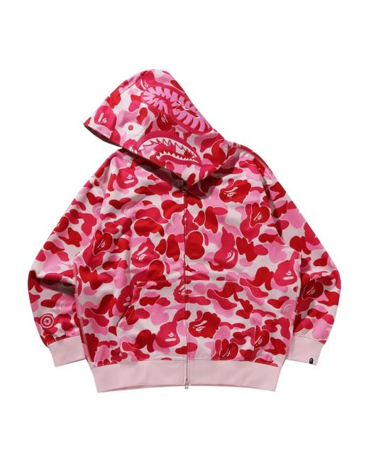 Sudadera Big ABC Camo con capucha A Bathing Ape de hombre de color Red