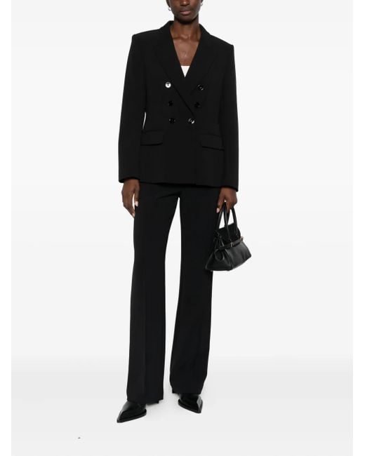 Marc Cain Black Double-Breasted Suit Jacket