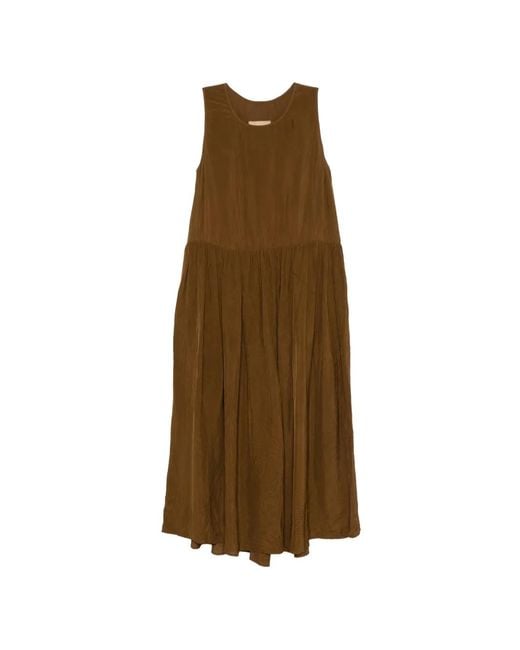 Uma Wang Natural Ardal Pleated Dress