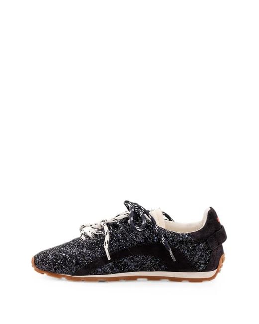 DSquared² Black Glitter-Embellished Sneakers