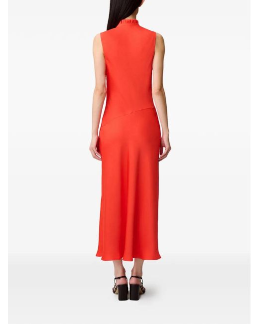 Claudie Pierlot Red Flowy Midi Dress