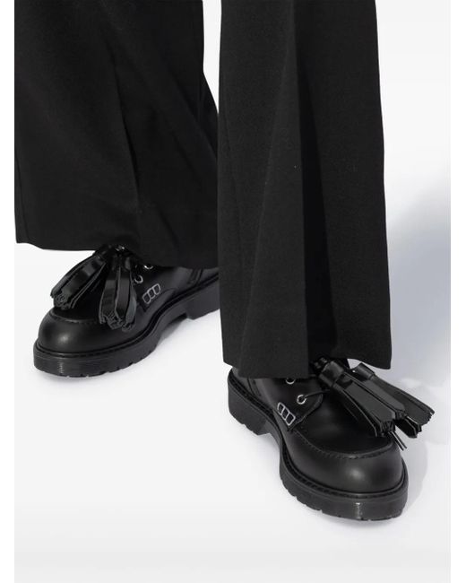 J.W. Anderson Black Tassel-Detail Lace-Up Boots