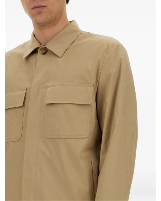 Lardini Natural Flap-Pocket Shirt for men