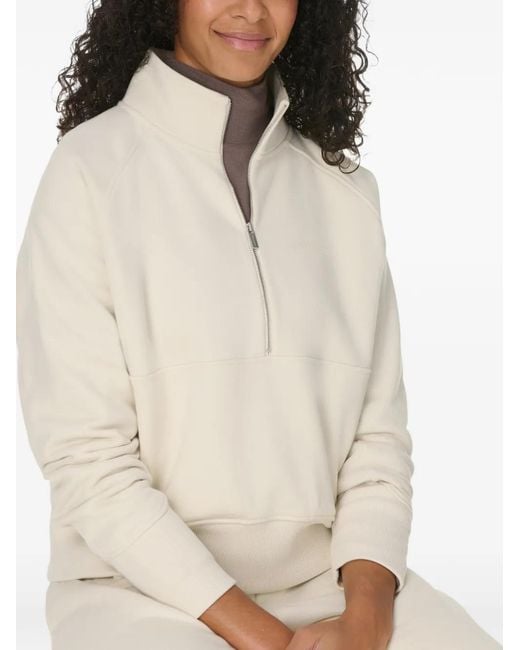 Sweaty Betty White Revive Half-Zip Sweatshirt