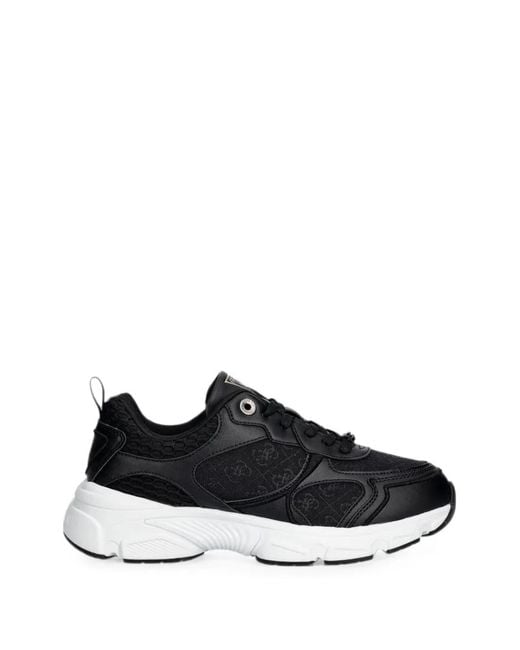 Guess Black Indye Logo Running Shoes
