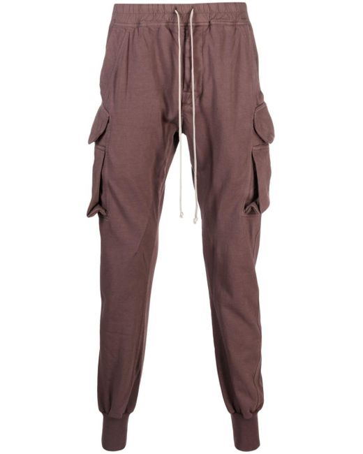 Pantalon de jogging en coton biologique délavé Rick Owens pour homme en coloris Brown