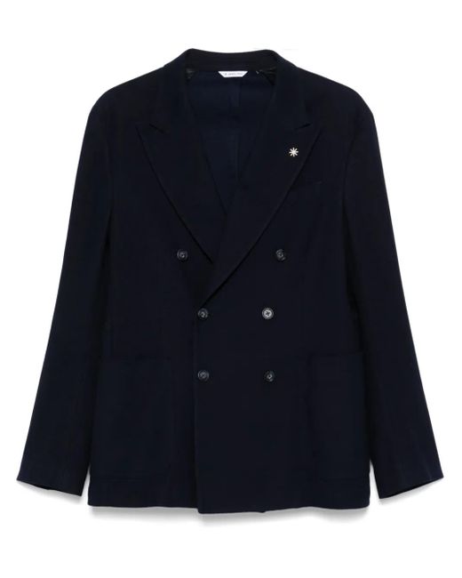 Blazer Con Doble Botonadura Manuel Ritz de hombre de color Blue