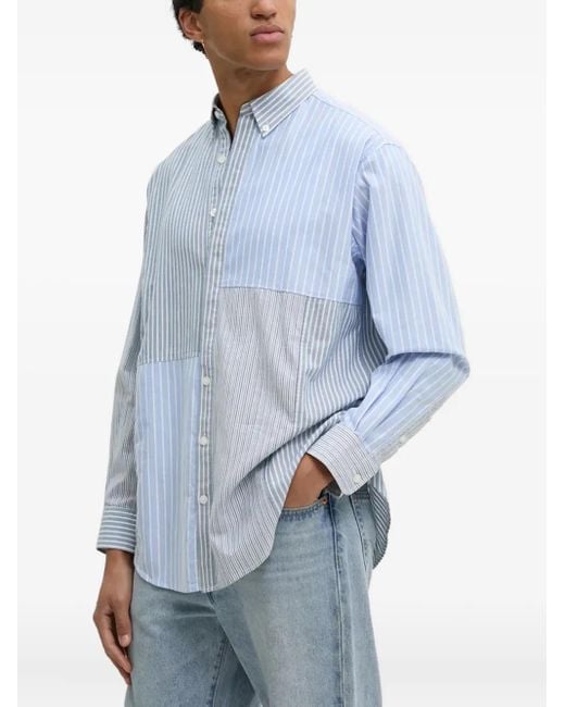 Camicia A Righe di Desigual in Blue da Uomo