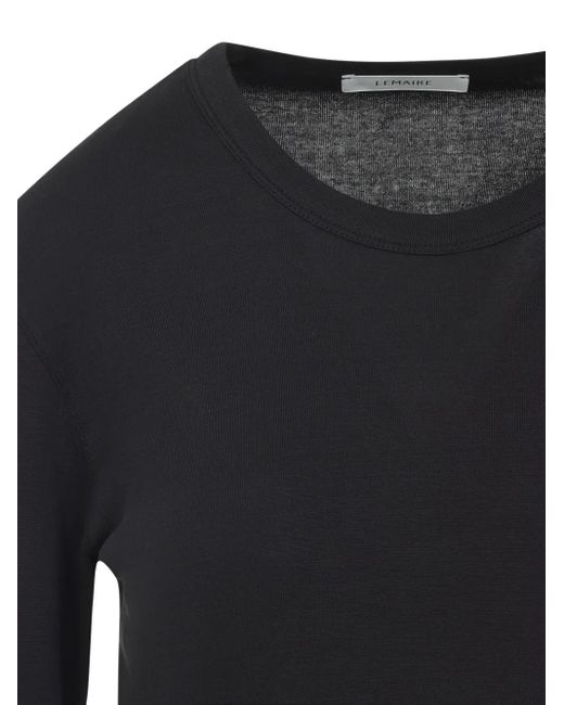 Lemaire Black Rib Long Sleeve T-Shirt