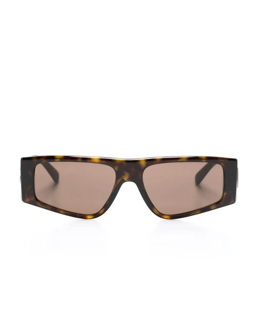 Dolce & Gabbana Multicolor Dg Crossed Rectangle-Frame Sunglasses