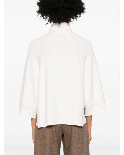 ERMANNO FIRENZE White Turtleneck Sweater