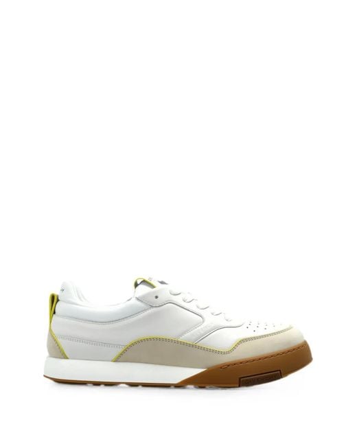 Givenchy White Yard Smooth And Nubuck Leather Sneakers for men