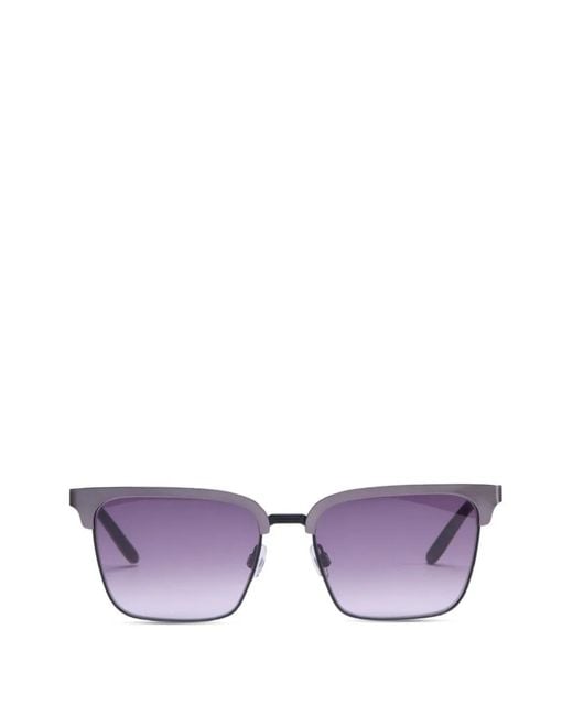 Viktor & Rolf Purple Square-Frame Sunglasses