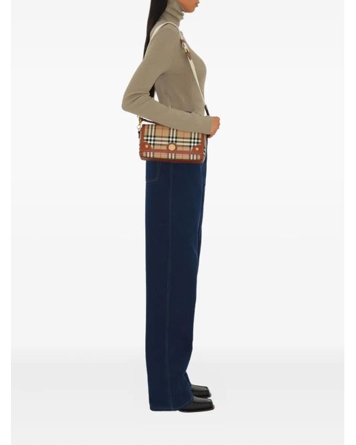 Burberry Brown Top Handle Note Bag