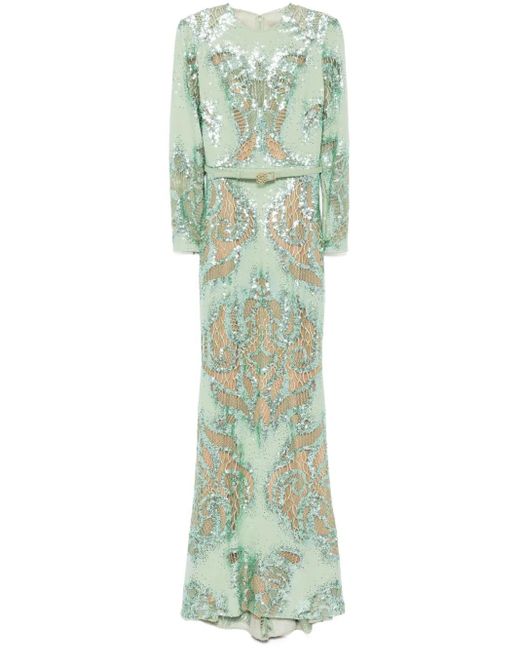 Elie Saab Sirena ドレス Green