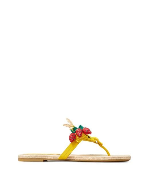 Tory Burch Metallic Espadrilles Miller À Perles