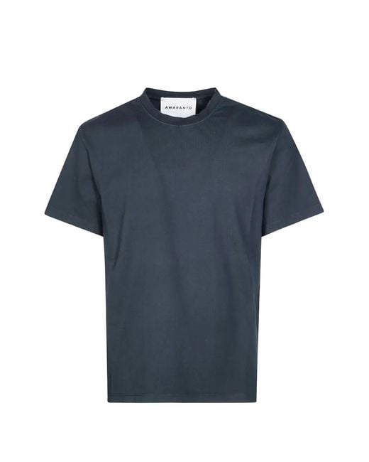 Amaranto Blue Crew-Neck T-Shirt for men