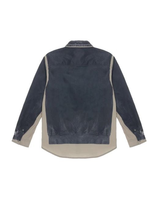 DIESEL Blue S-After-A Shirt Jacket for men