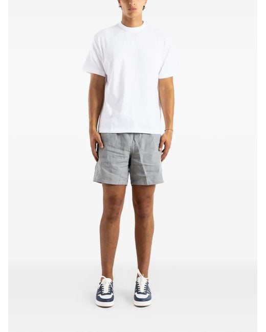 Sease White Cod-2 Drawstring-Waist Swim Shorts for men