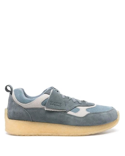 Clarks Blue Lockhill Lace-Up Sneakers for men
