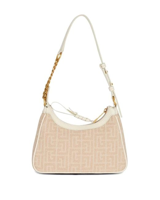 Balmain Natural B-Army Shoulder Bag