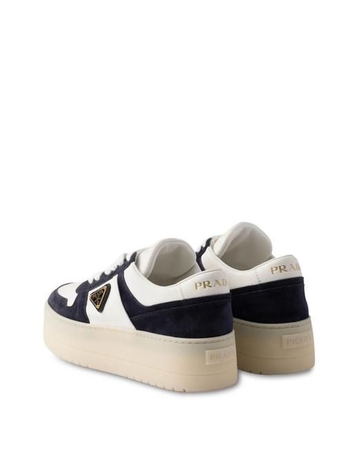 Prada Black Downtown Platform Sneakers