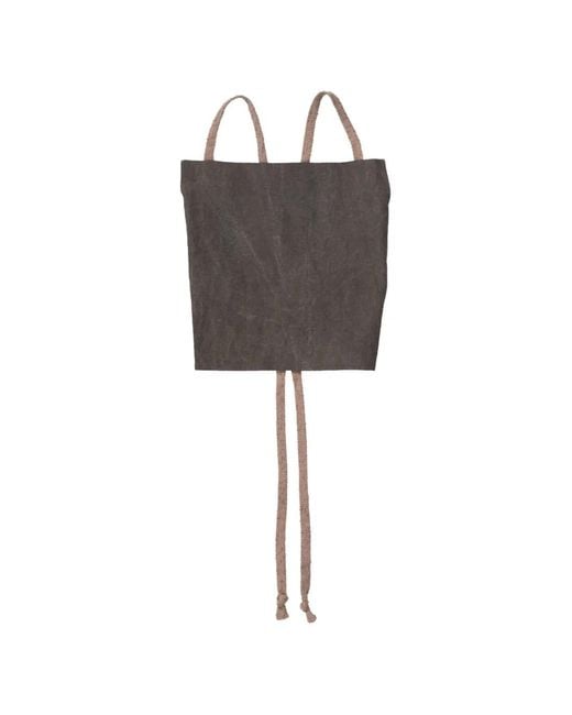 Ziggy Chen Gray Square-Neck Top