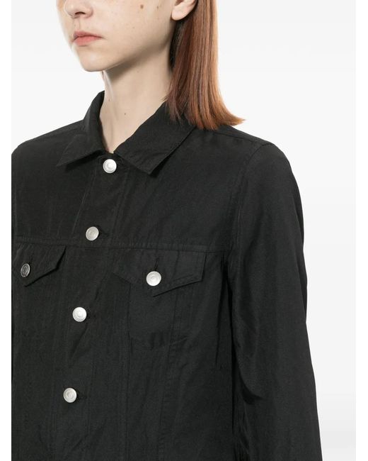 Comme des Garçons Black Peplum Button Jacket