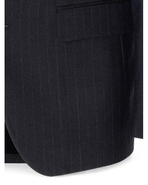 Lardini Black Pinstripe Suit for men