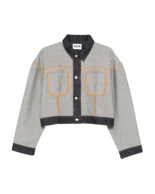 Moschino Denim Jack in het Gray