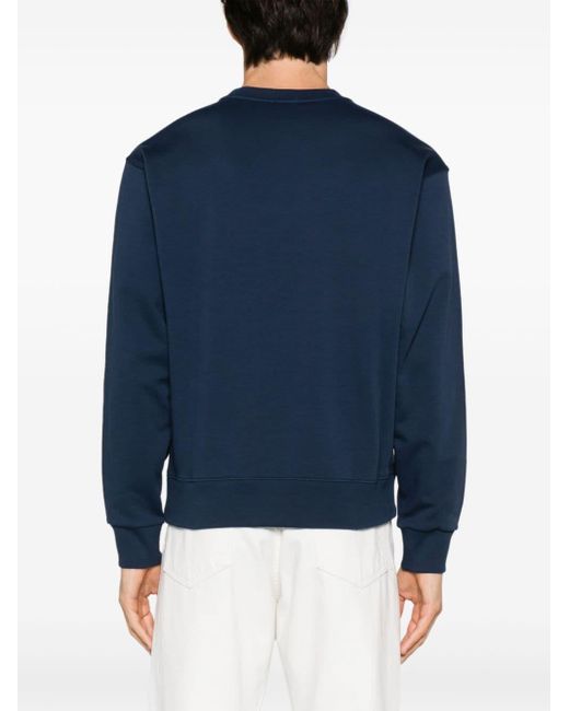 KENZO Varsity Drawn Sweatshirt Blue In Cotton for men
