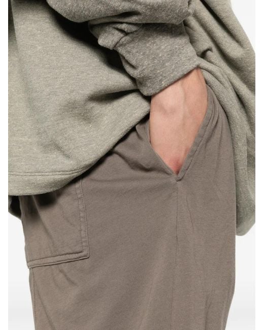 Rick Owens Gray Drawstring Shorts for men