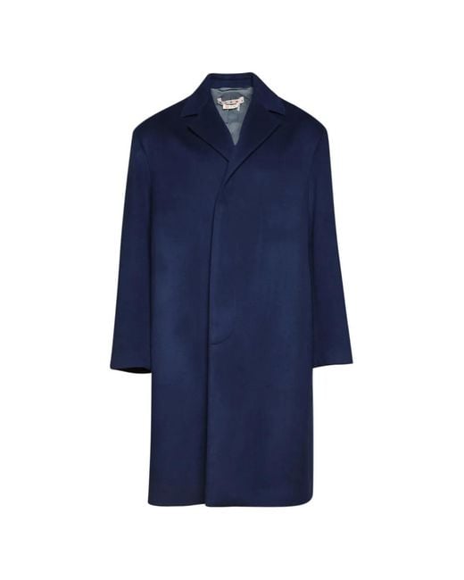 Marni Blue Notched Coat for men
