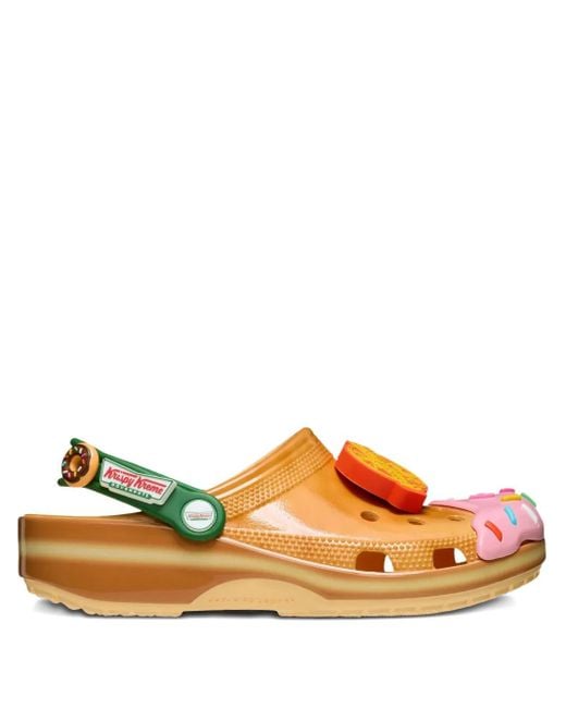 メンズ CROCSTM X Krispy Kreme Classic "brown" クロッグサンダル Orange