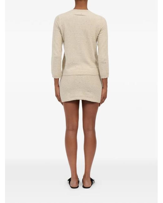 MM6 by Maison Margiela レディース ホワイト テクスチャードニット