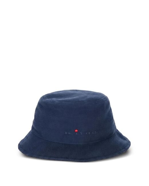 Bob À Logo Brodé Kiton pour homme en coloris Blue