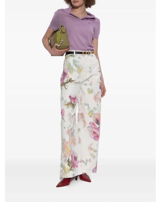 Loewe Purple Polo With Logo